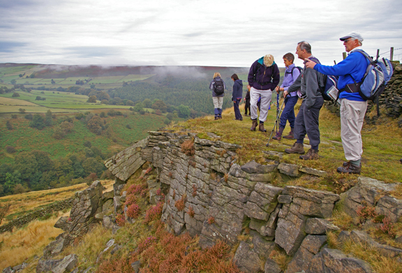 On Eyam Moor above Bretton Clough/photo by Arnold Underwood/Sept 2007